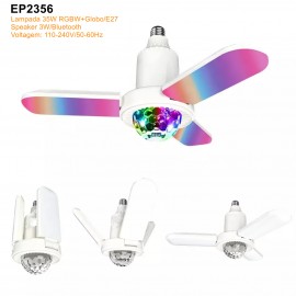 SPEAKER ECOPOWER EP-2356 35W/LUZ RGB/E27 